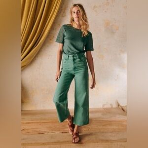 Sezane Le Crop in Mint Green